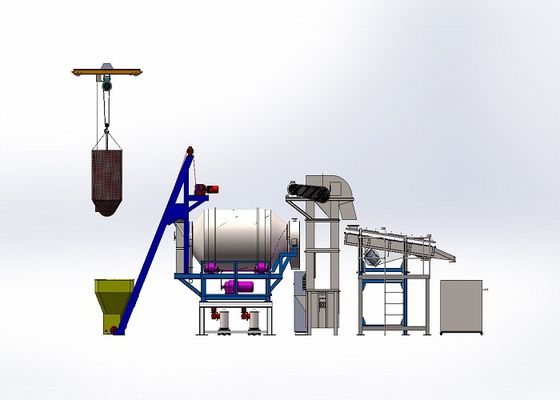 1 Ton / Hour Washing Powder Production Line , Detergent Powder Mixing Machine