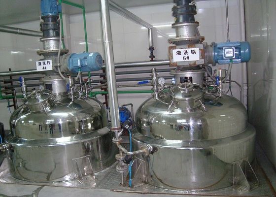 PLC Control Liquid Detergent Production Machine / Liquid Detergent Slurry Mixing Tank